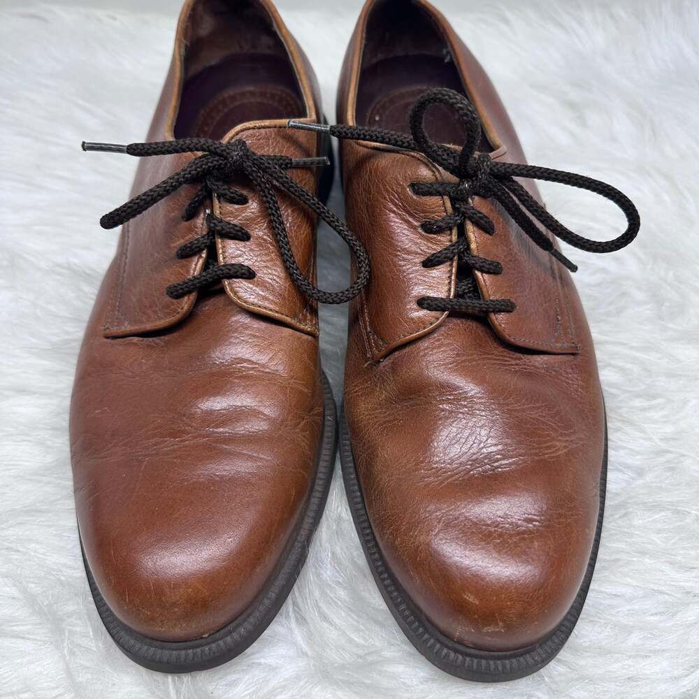 Florsheim Mens Shoes‎ Size 9D Oxford Brown Dress Plain Toe Lace Up
